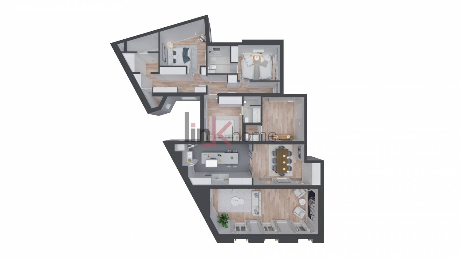 Plano 3D - Idea de decoración