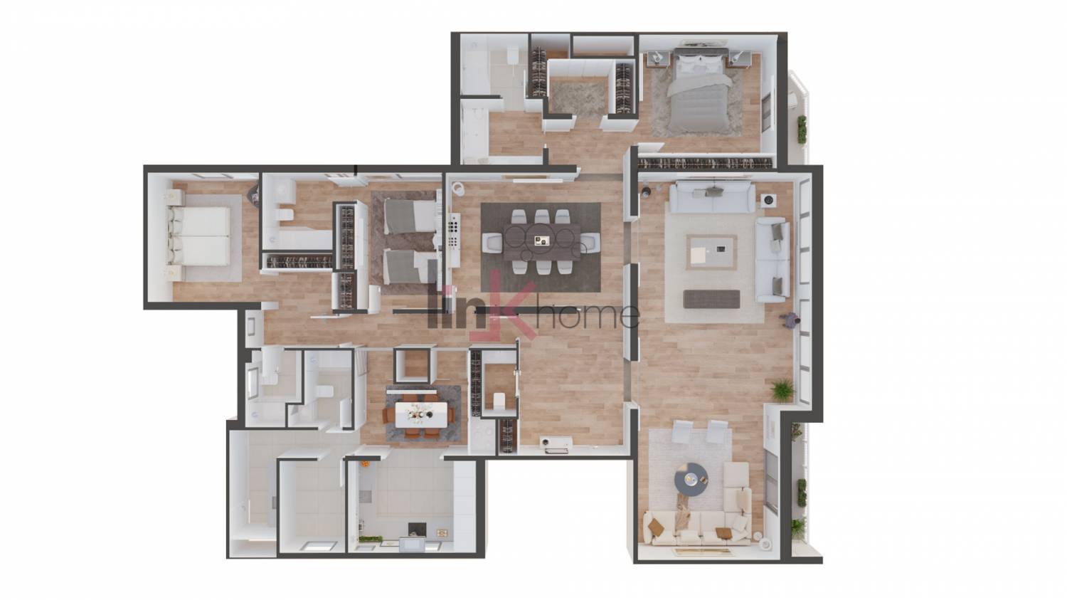 Plano 3D - Idea de decoración