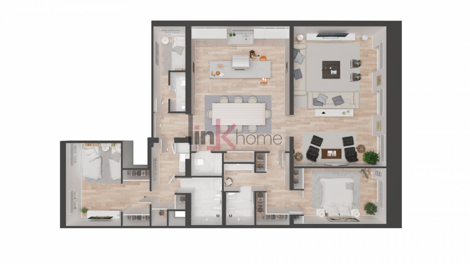 Plano 3D - Idea de decoración